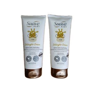 Suave Baby Detangling Cream 6.8oz Set of 2 Coconut Oil Chamomile Curly Hair